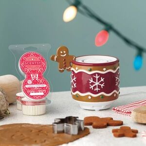 Scentsy Gingerbread Man Table Top Fan Mini Defuser